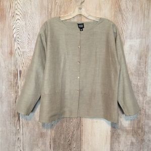 Eileen Fisher Shirt/Jacket with Pockets S NWT
